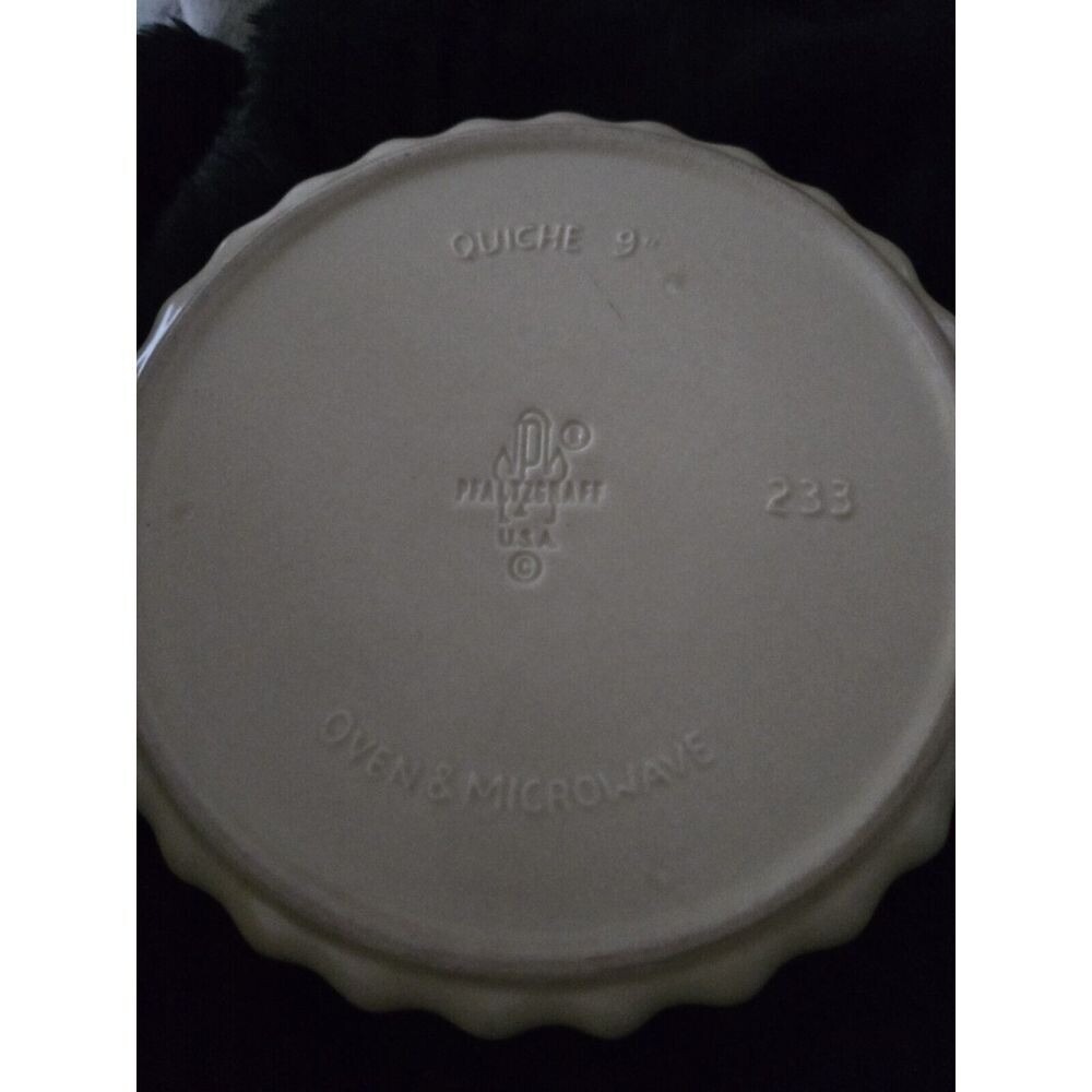 Vintage Pfaltzgraff Village 9 Inch Quiche Baking Dish Stoneware #233 Made in USA - Picture 3 of 4